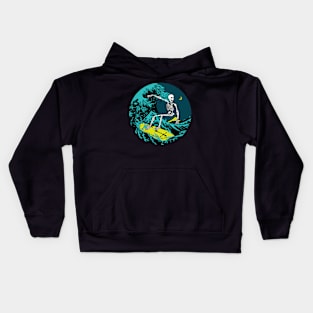 SKELETON SURFER Kids Hoodie